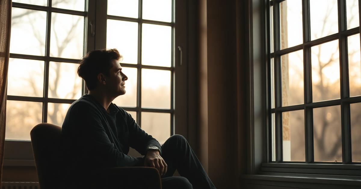 Personne contemplative près d'une fenêtre - comprendre l'anxiété et les crises d'angoisse, psychothérapie à Nice et Saint-Laurent-du-Var