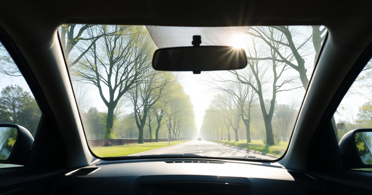 Vue paisible d'une route depuis un volant - surmonter la phobie de la conduite grâce à l'hypnose à Nice et Saint-Laurent-du-Var